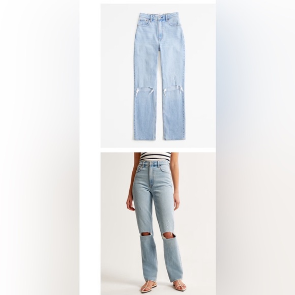 Abercrombie & Fitch Curve Love Ultra High Rise Jeans size 24 - Picture 1 of 6